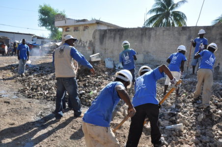 El equipo de Islamic Relief respondiendo ante la emergencia de Haiti