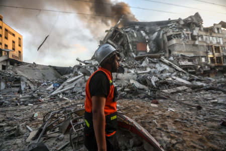 Casas destruidas en Gaza