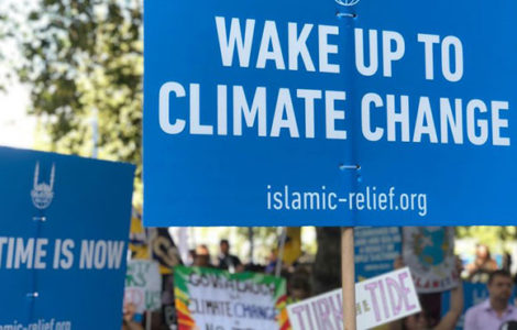 Pancartas de la manifestación de cambio climático