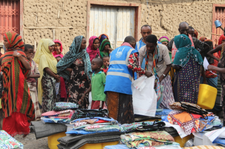 Distribución de artículos no alimentarios a hogares de desplazados internos en el distrito de Yallo- Afar- Etiopía